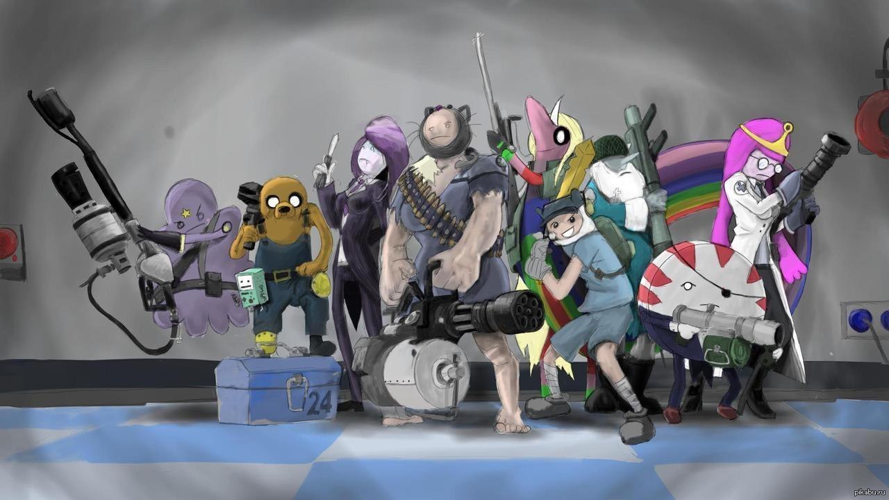 Фэндомы игр. Team Fortress 2. Team Fortress 2 Crossover. Team Fortress 2 MLP.