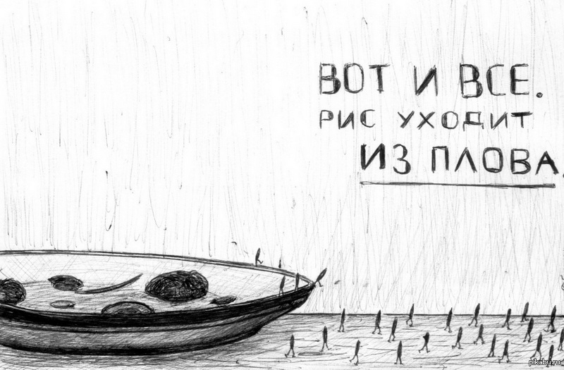 Рис здесь были. Вот и всё рис уходит из плова. Рис уходит из плова. Рис уходит из плова картинка. Рис выходит из плова.