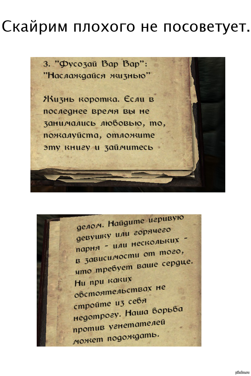 Скайримские книжки. ;) | Пикабу