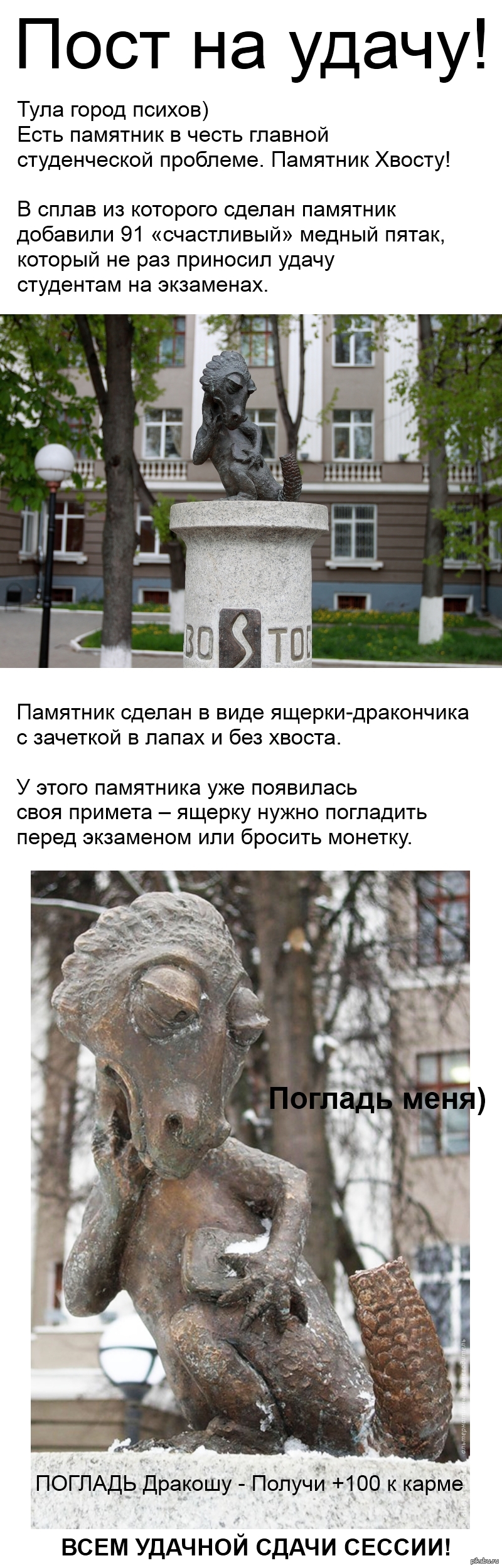 Погладь Дракошу на удачу! | Пикабу