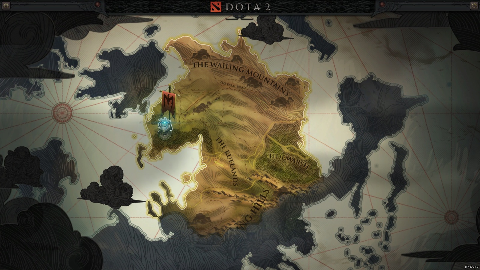 World map of dota 2 (120) фото