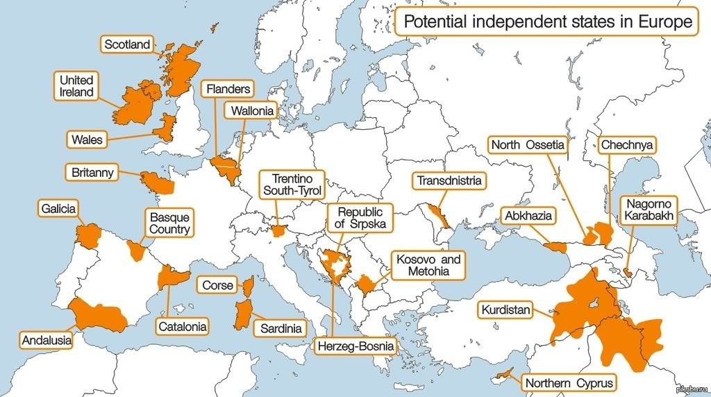 Угрозы сепаратизма. Карта сепаратистов в Европе. Карта сепаратистских движений в Европе. Очаги сепаратизма в Европе карта. Карта Европы с непризнанными государствами.