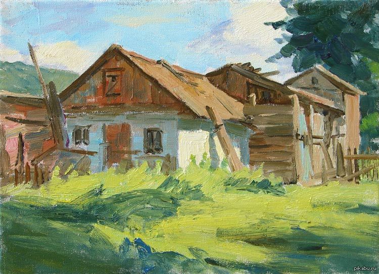 картины сараями