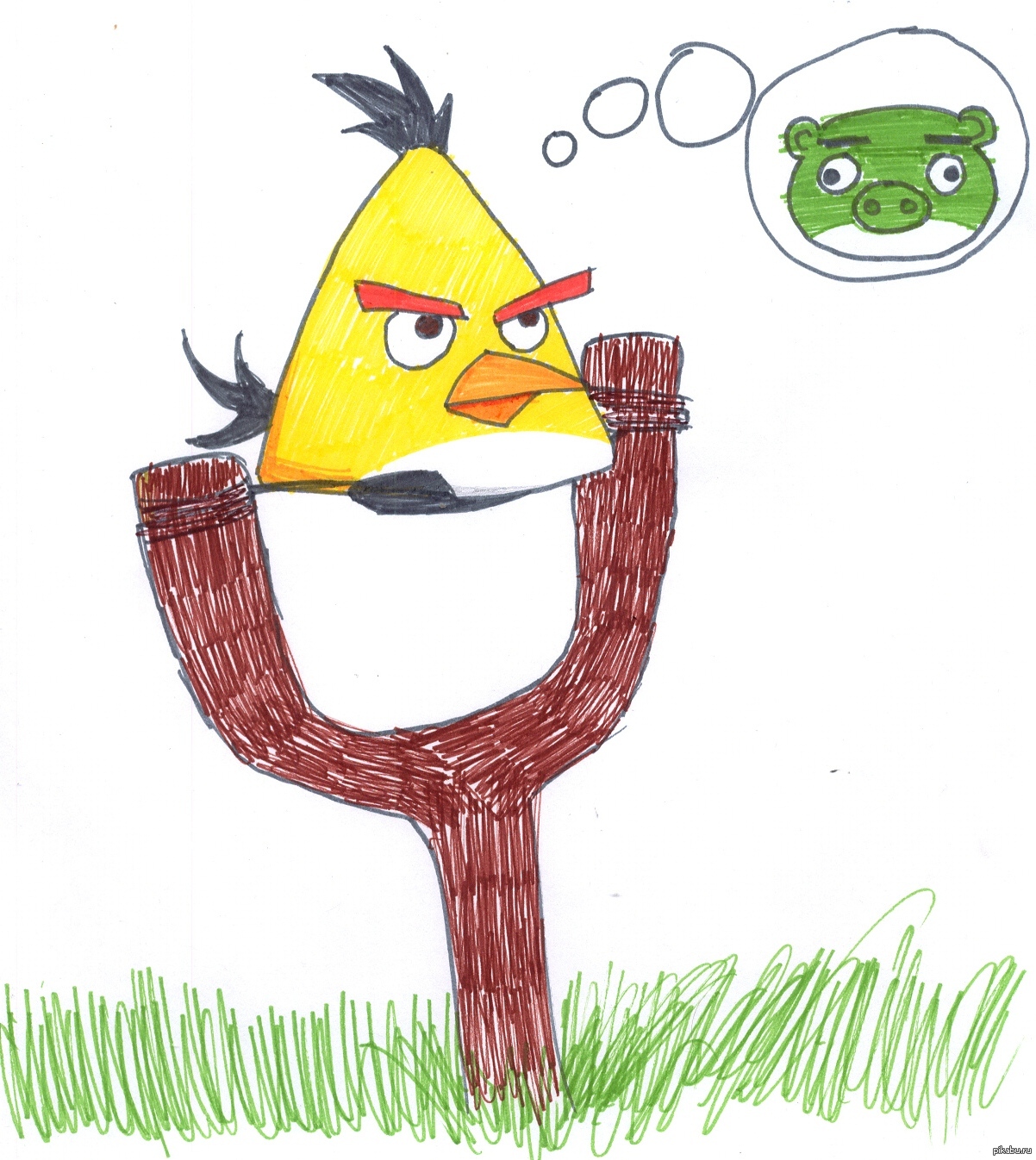 Рисовать angry birds