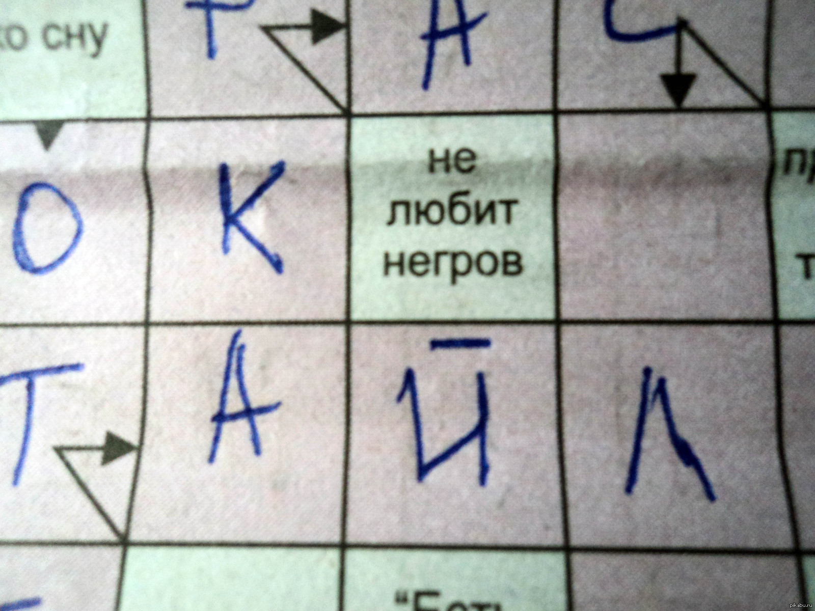 Нетолерантный сканворд | Пикабу