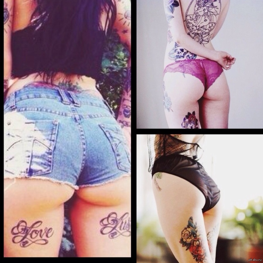 A small selection for fans) - NSFW, My, Girls, Tattoo, Booty, Sex