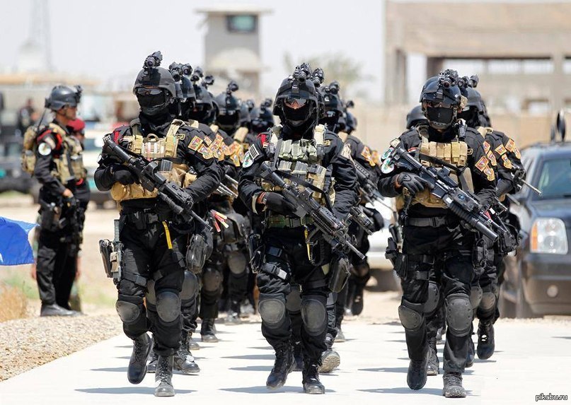 Отряды гру. Иракский спецназ SWAT. Военная экипировка. Военный спецназ. Элитные войска.