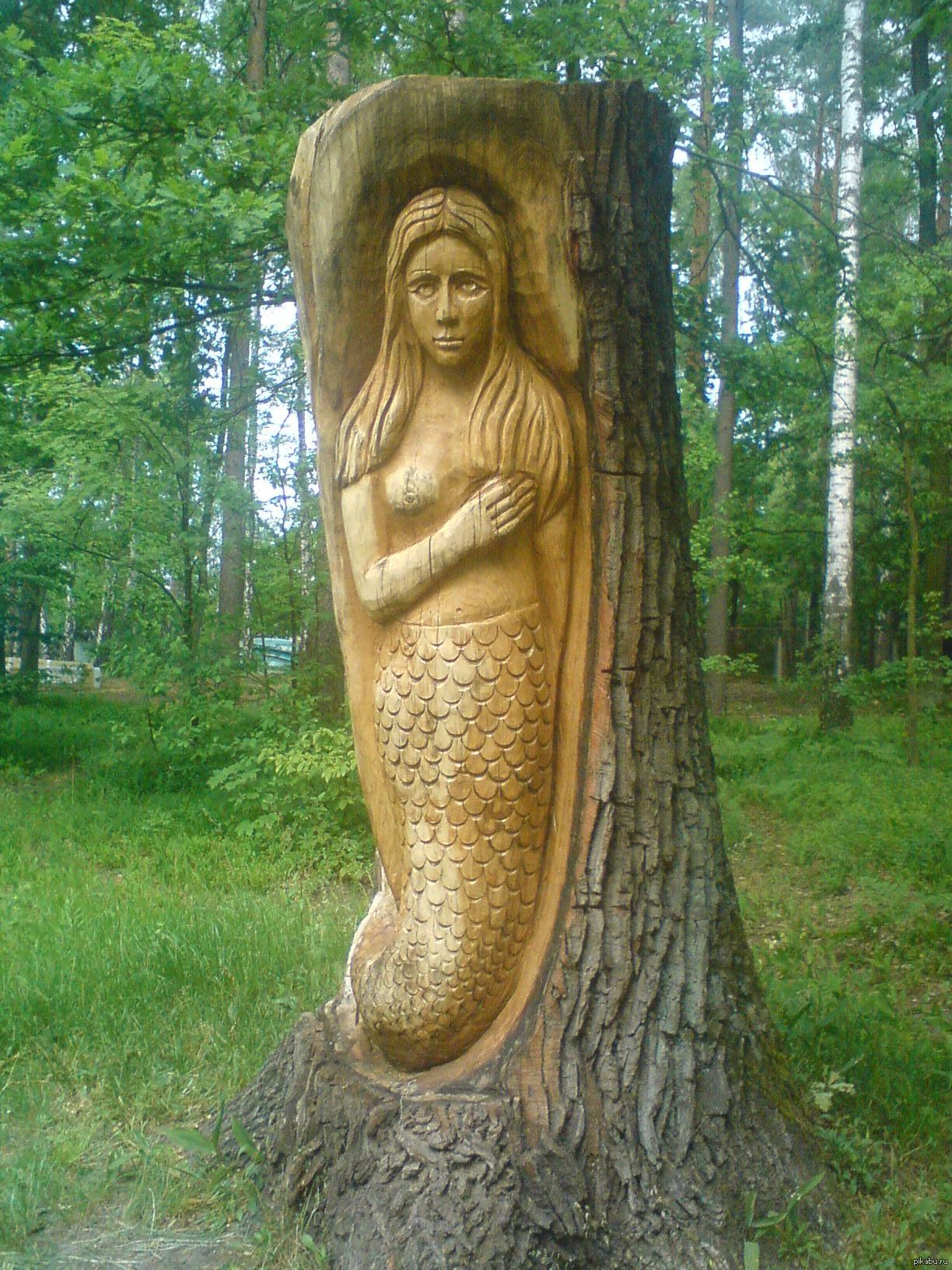 Деревянные скульптуры Натальи Пиневич