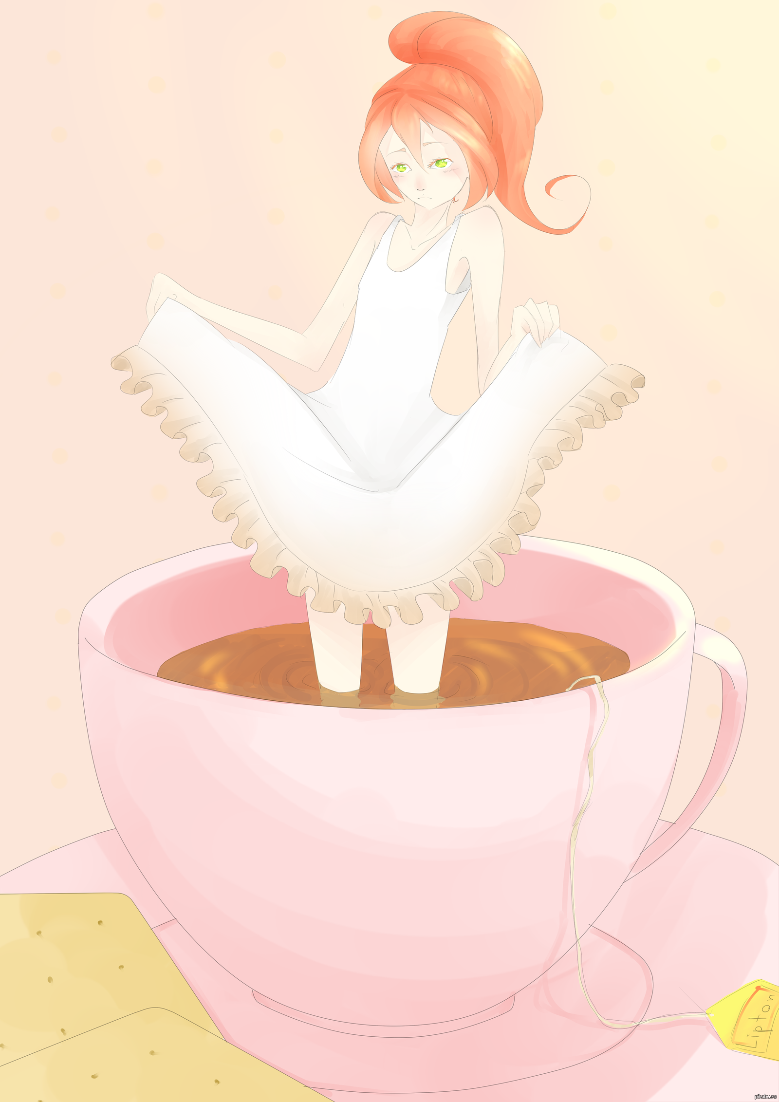 Милые иллюстрации чаепитие
