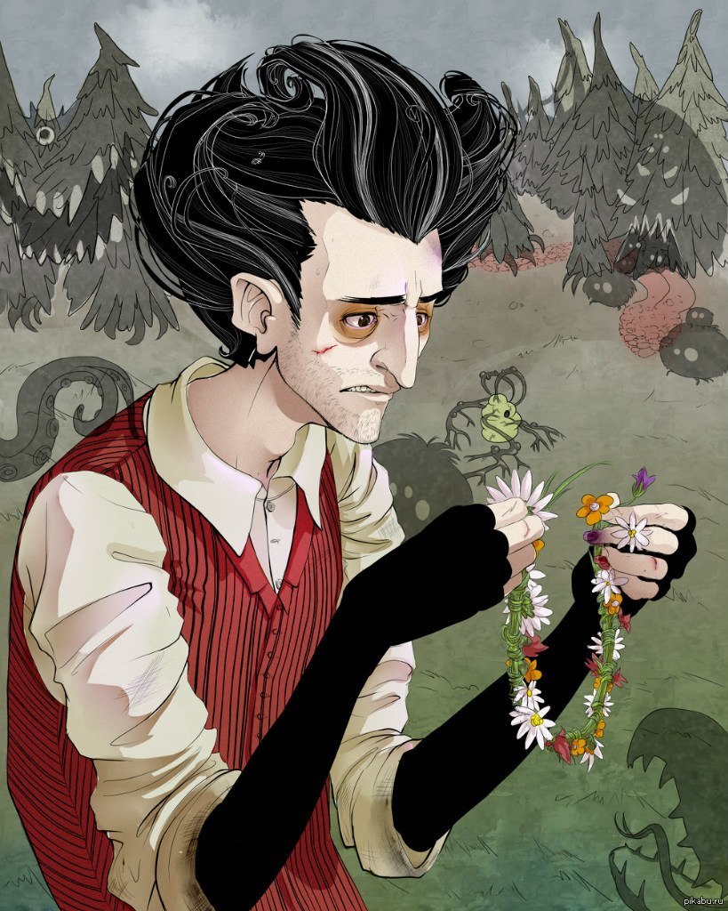 Дон персонажи. Don t Starve Уилсон. Don't Starve Вилсон Art. Don't Starve Уилсон арт. ;T Starve Вилсон.