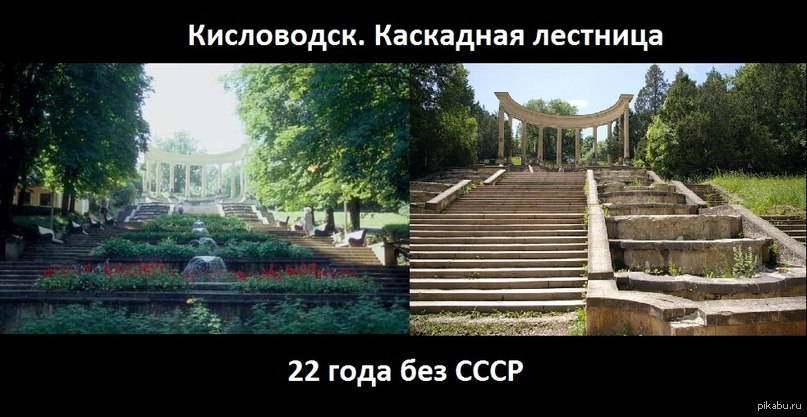 Before and after - Kislovodsk, Power, Russia, Made in USSR, It Was-It Was