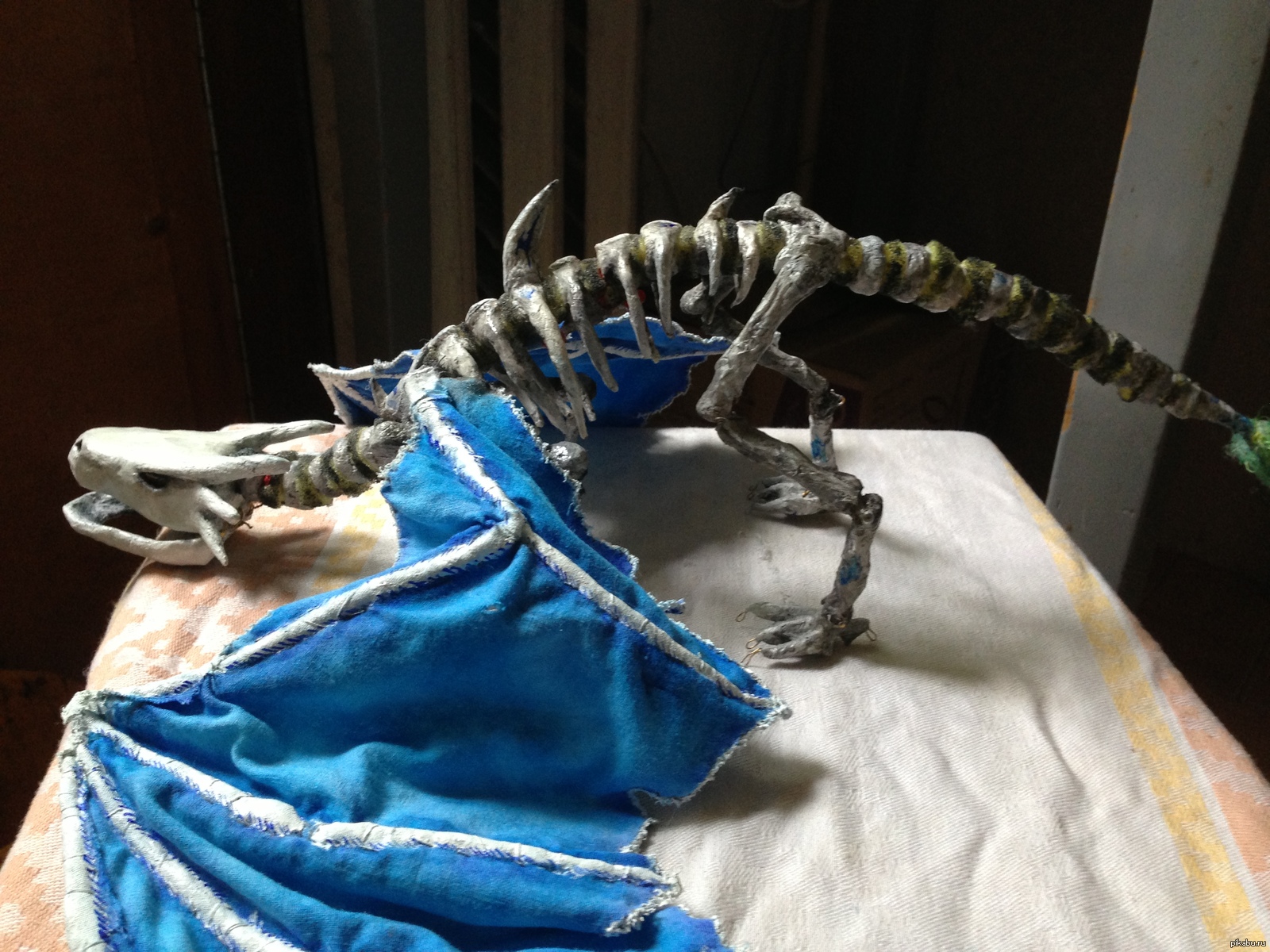 My darling - My, The Dragon, Creation, Papier mache, LEDs