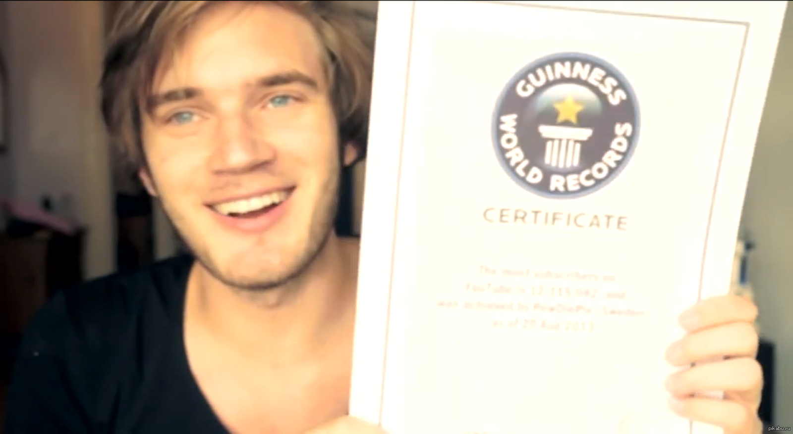 Мировой рекорд Гиннеса по количеству подписчиков, 13 миллионов! PewDiePie,  обожаю этого парня) | Пикабу