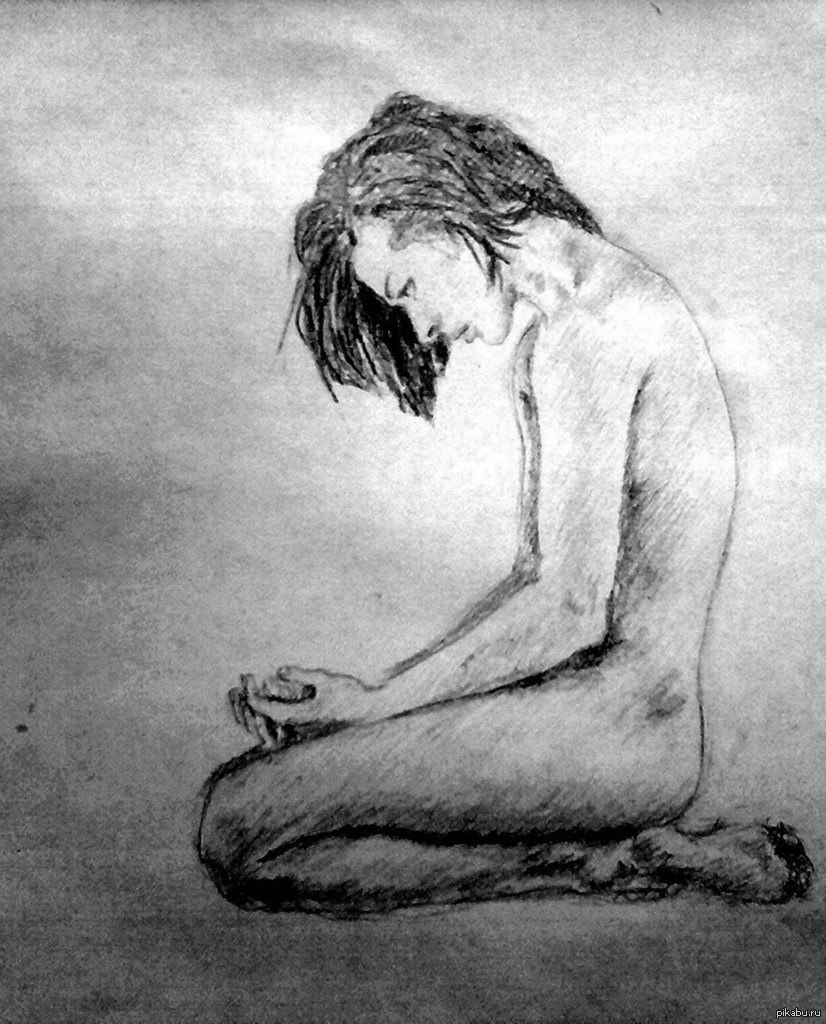 На рисунке изображен человек страдающий заболеванием. Одиночество рисунок. Грустные рисунки. Рисунки карандашом одиночество.