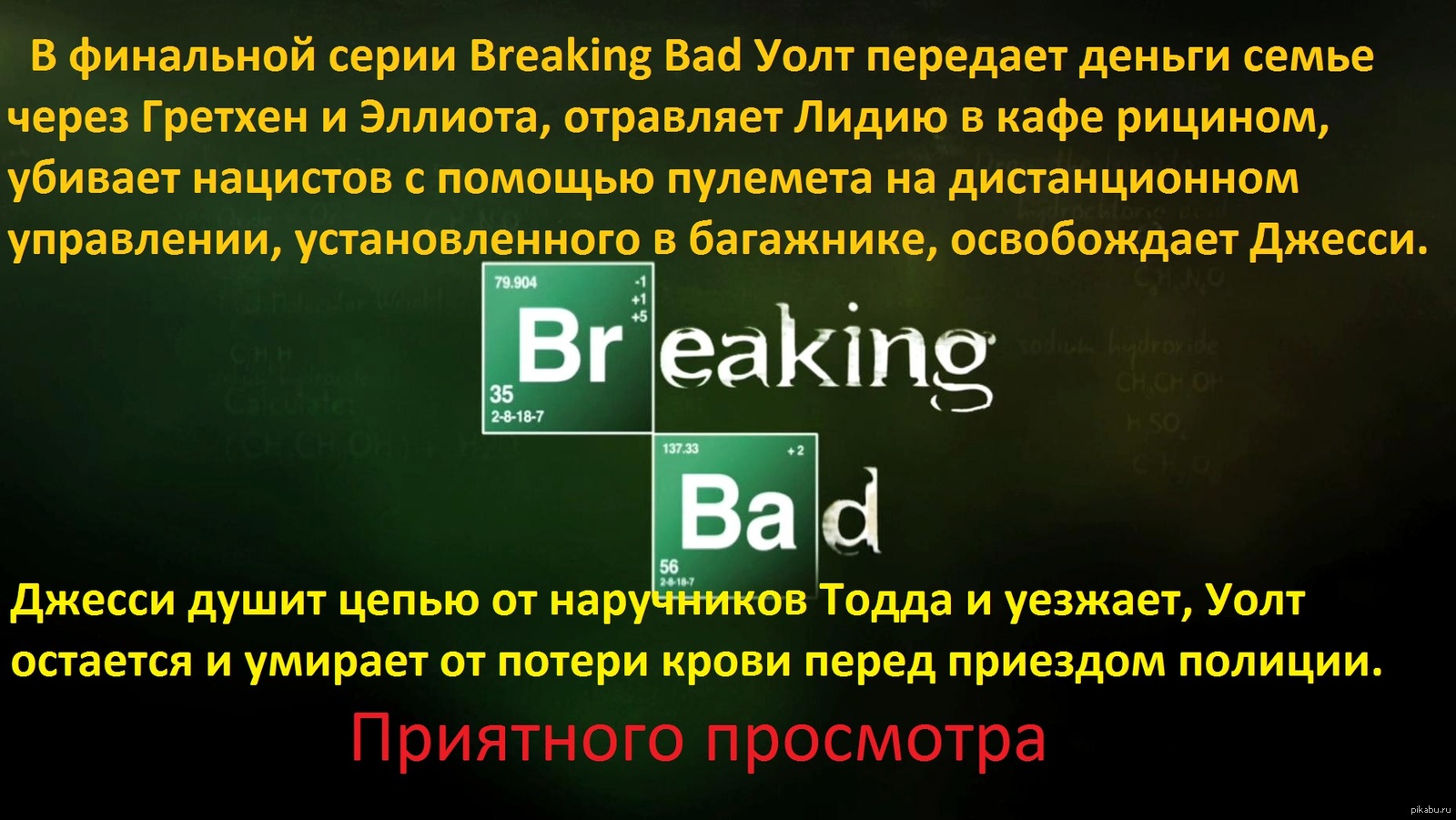 <b>Во</b> <b>все</b> <b>тяжкие</b>, <b>Во</b> <b>все</b> <b>тяжкие</b>, <b>Breaking</b> <b>Bad</b>, Не спойлер.