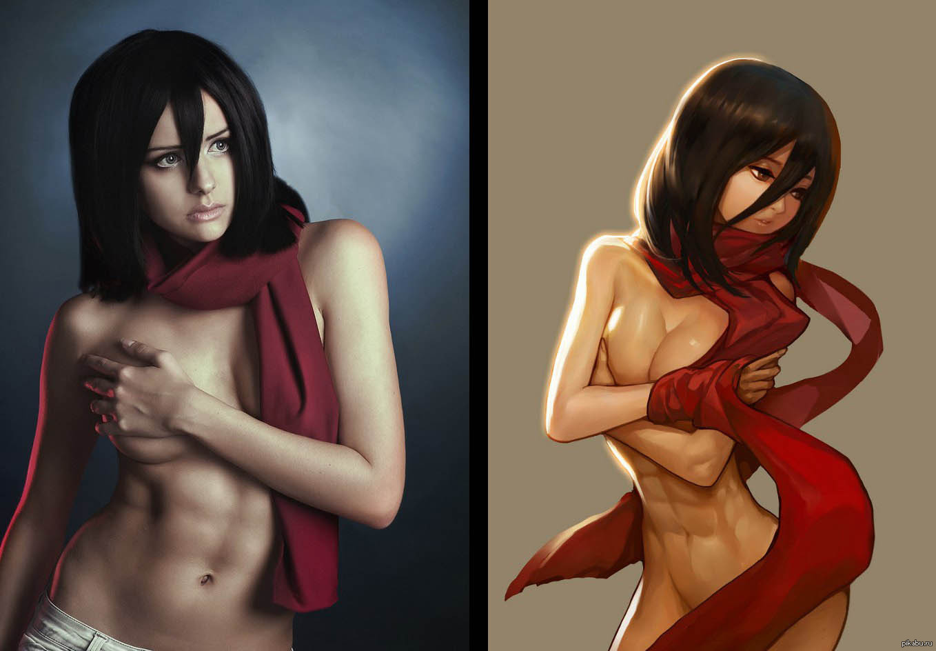 Mikasa toute nue