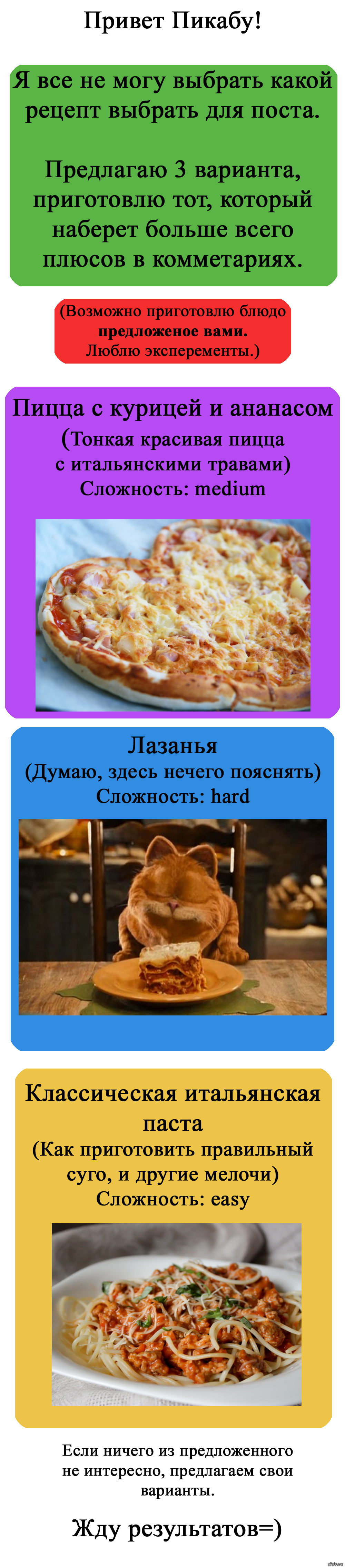 Что приготовить? | Пикабу