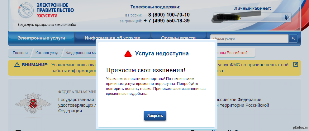 ГосУслуги как всегда... | Пикабу