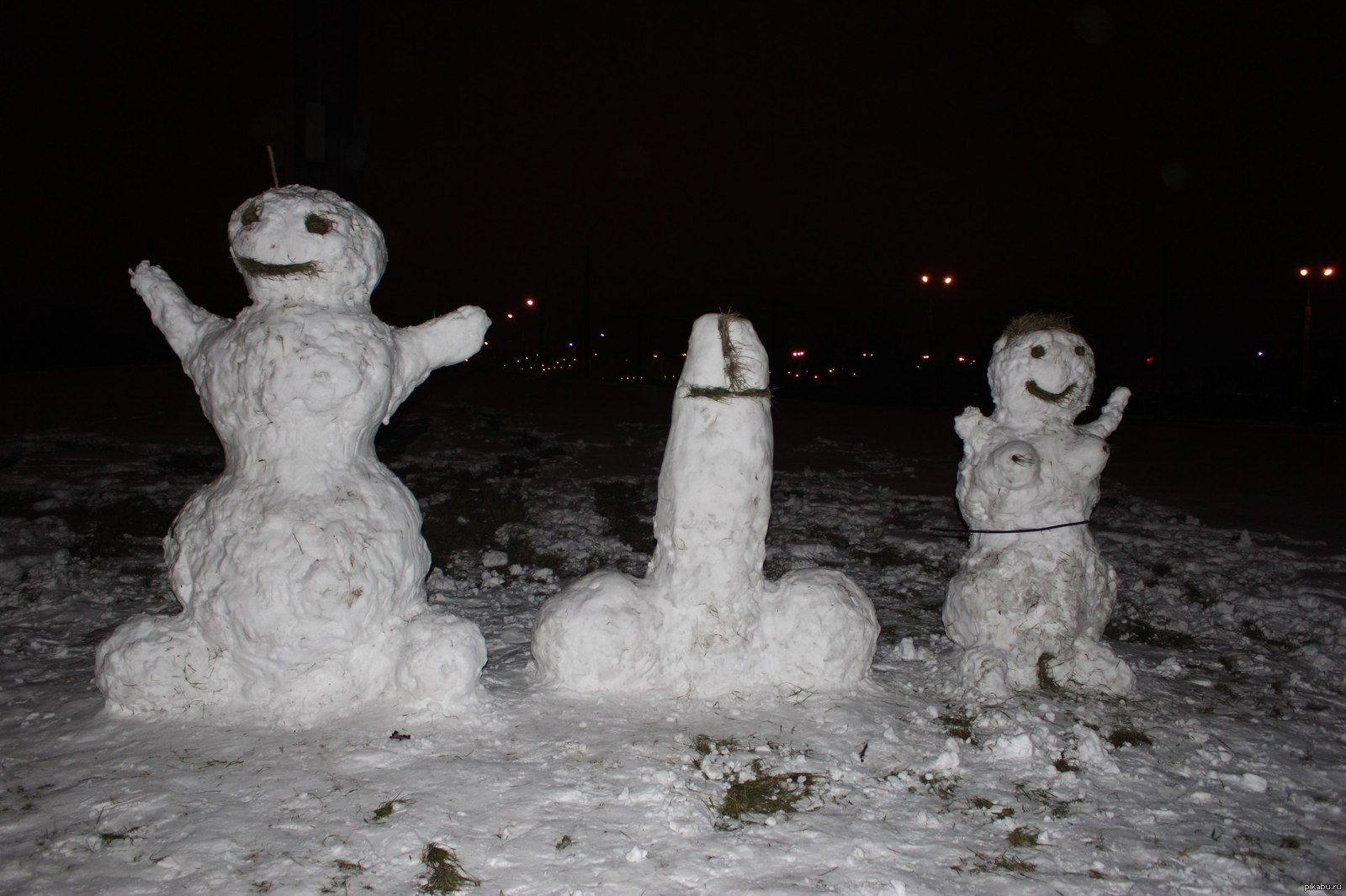 Snowmen - NSFW, My, snowman, Snowmen, Penis, Boobs, Shaggy