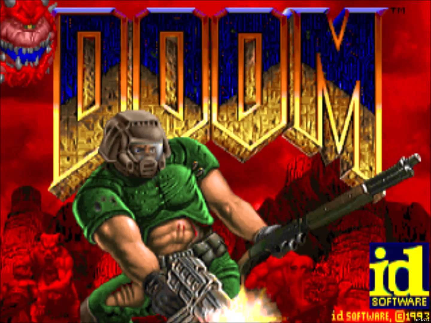 Сегодня, 10 декабря 2013 года, культовой игре DOOM от Id Software  исполнилось 20 лет. Поздравим же! Тем более я родился в этот же день) |  Пикабу