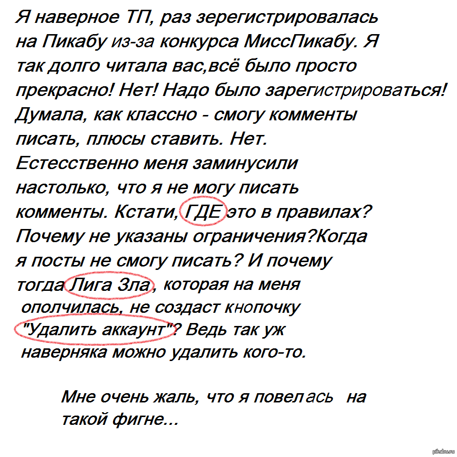 Досвидос - Минусы, Мисс Пикабу, Идиотизм, Недоработка в правилах, Я наверное ТП