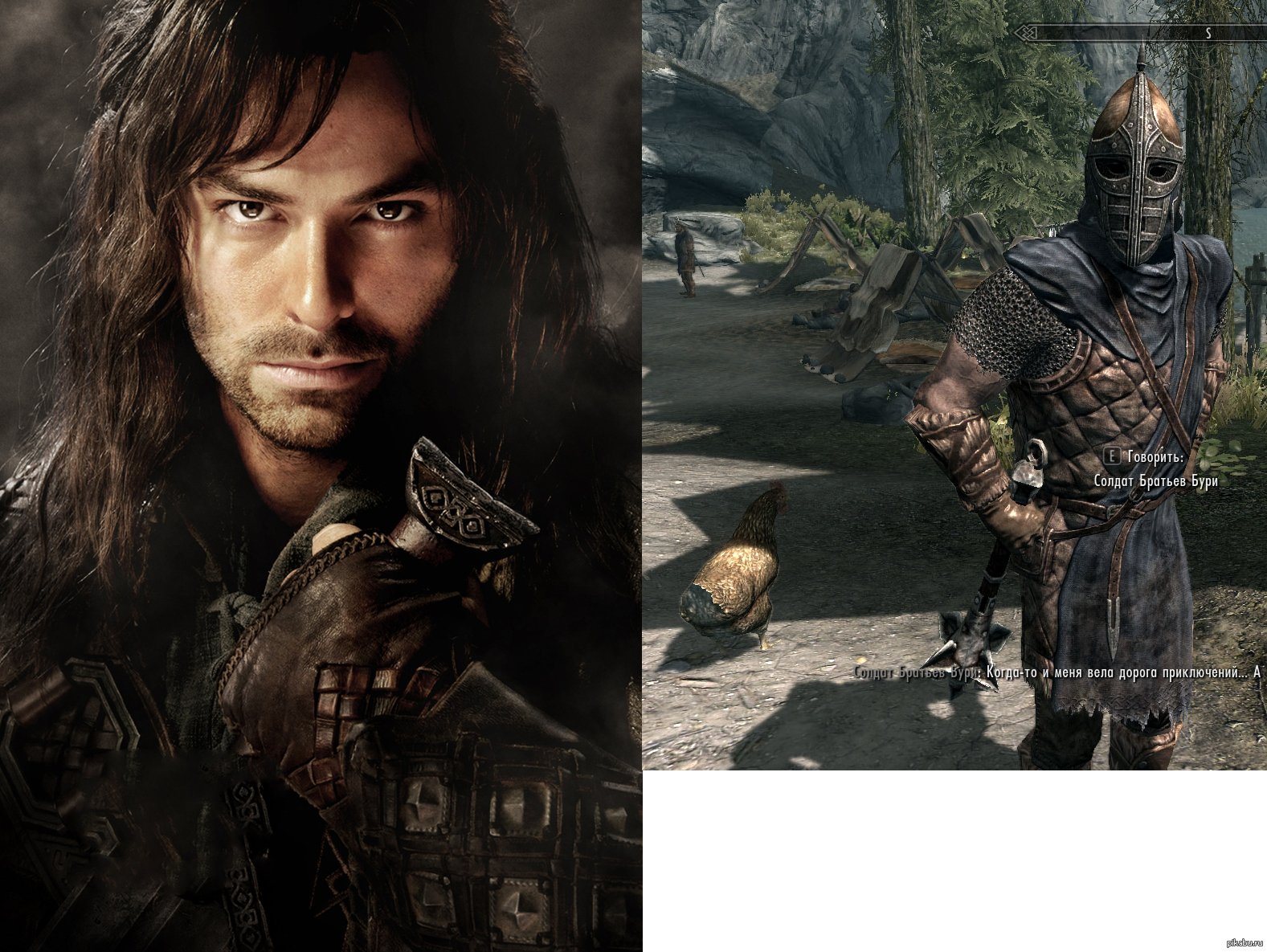 What can be common between them? - My, The Hobbit: The Smaug Wasteland, Skyrim, Arrow, Guard, Keeley, The Elder Scrolls V: Skyrim