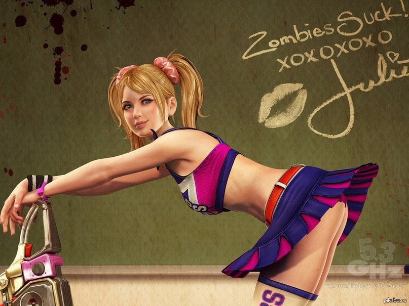 Nice art - NSFW, , Art, Zombie, Games, Lollipop Chainsaw