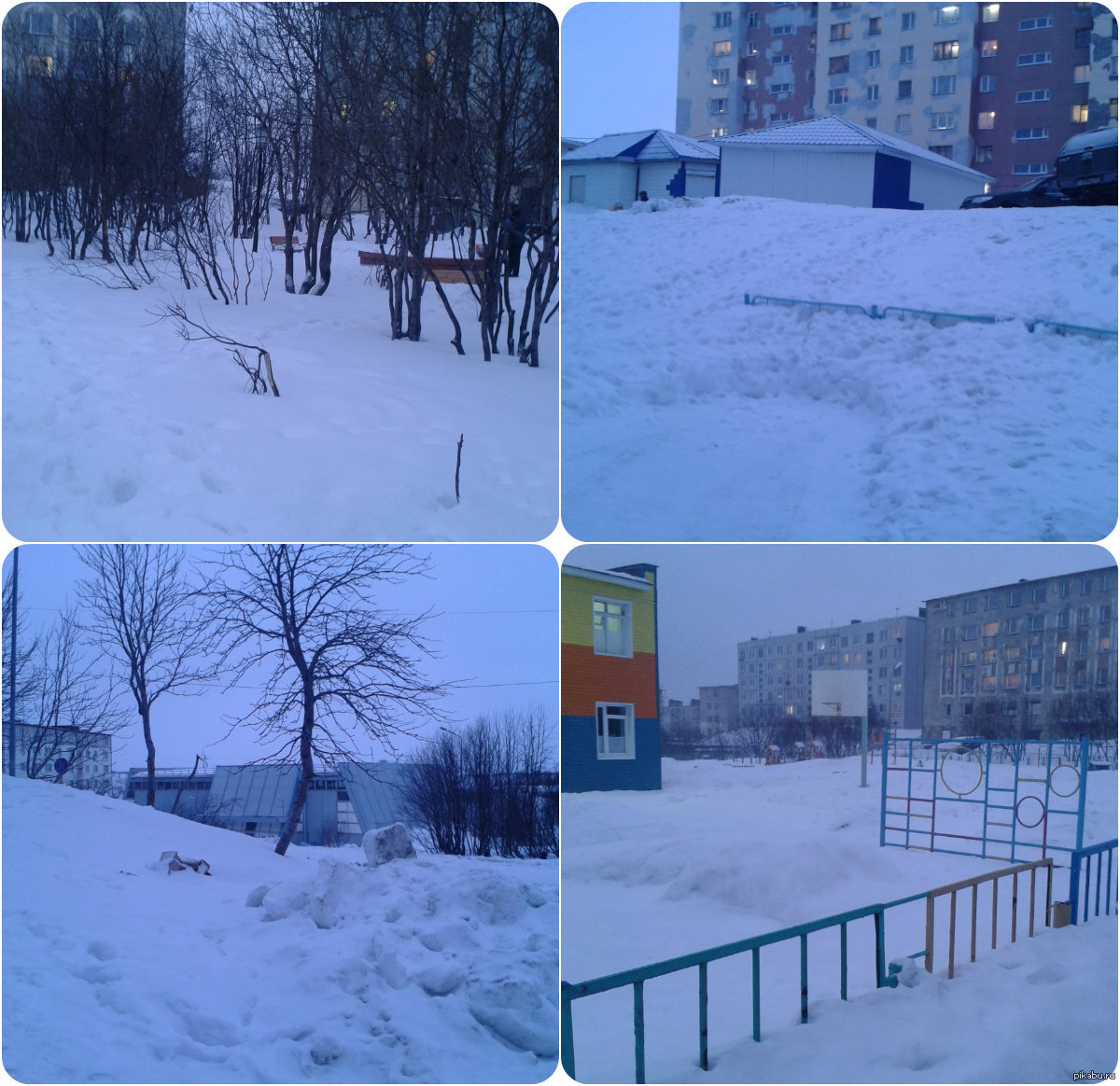 All the best and Snezhnogorsk snow! :) - My, My, Good league, Winter, Snow, Murmansk, New Year