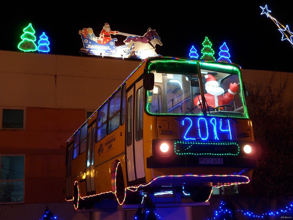 новогодний троллейбус гомель фото