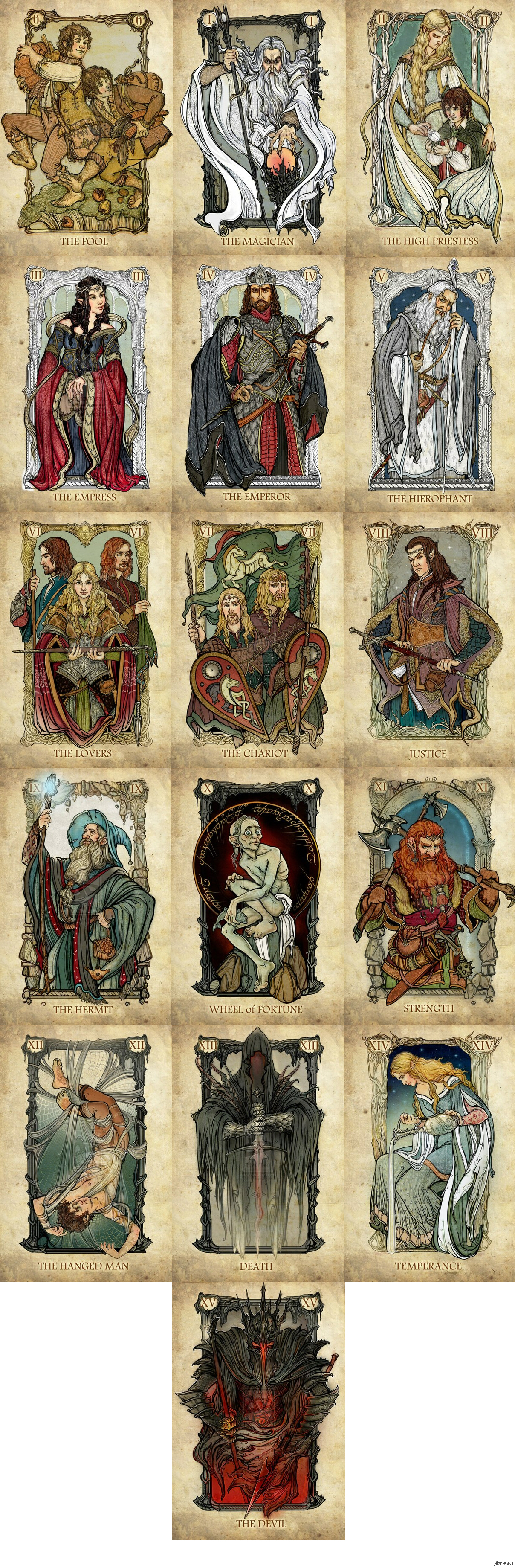 Lord of the rings tarot 2060 super rvn